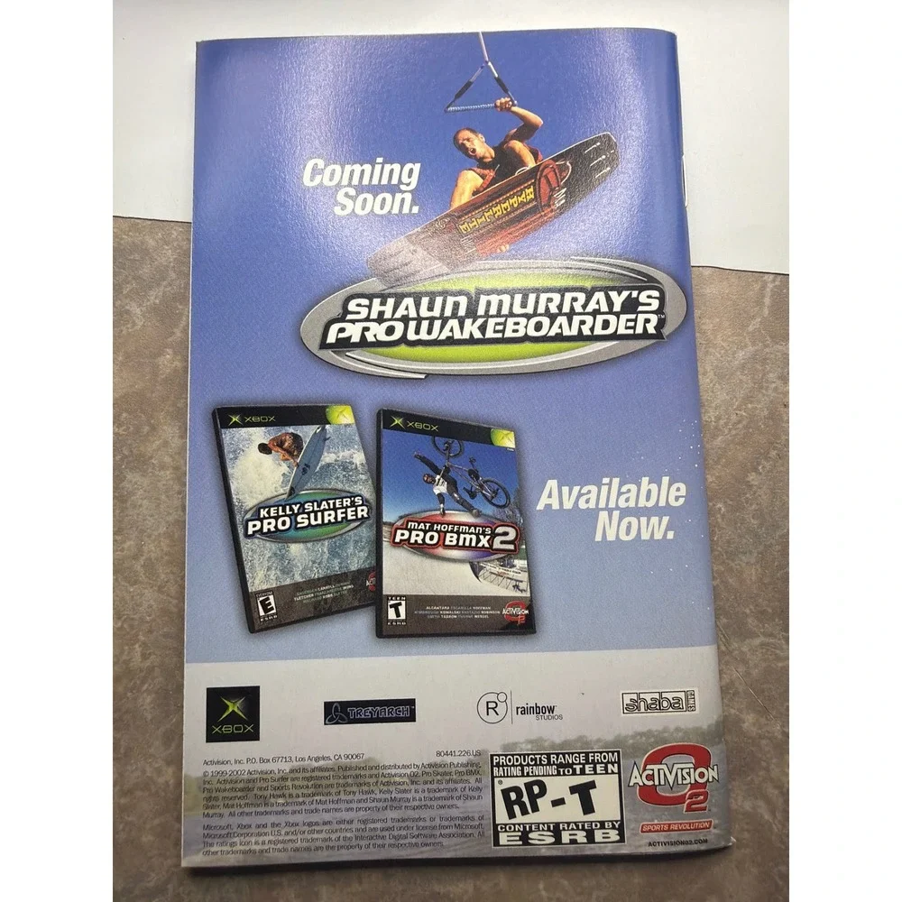 Tony Hawk's Pro Skater 4 Xbox Game Blockbuster Case Manual THPS4 Original